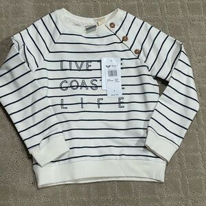 NWT Roxy sweatshirt Girls size 6